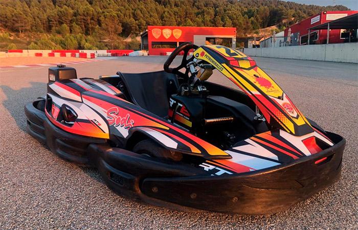 Con i kart con tuo figlio. Karting Castellolí, Barcellona