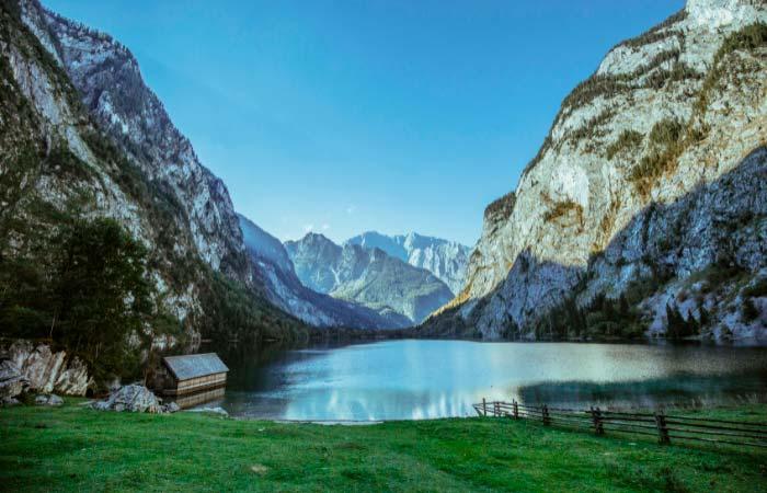 Königssee der Königsee Deutschland Bayern Berge