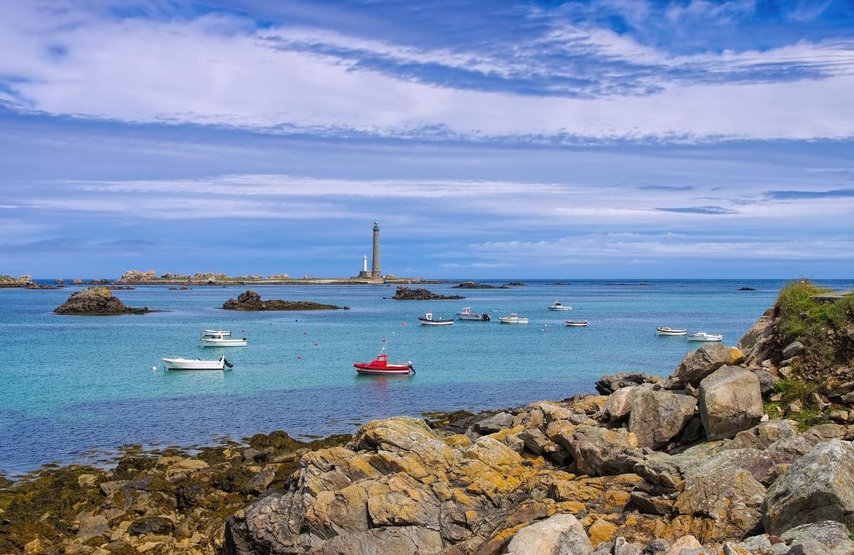Plage de L'ile Vierge Francia