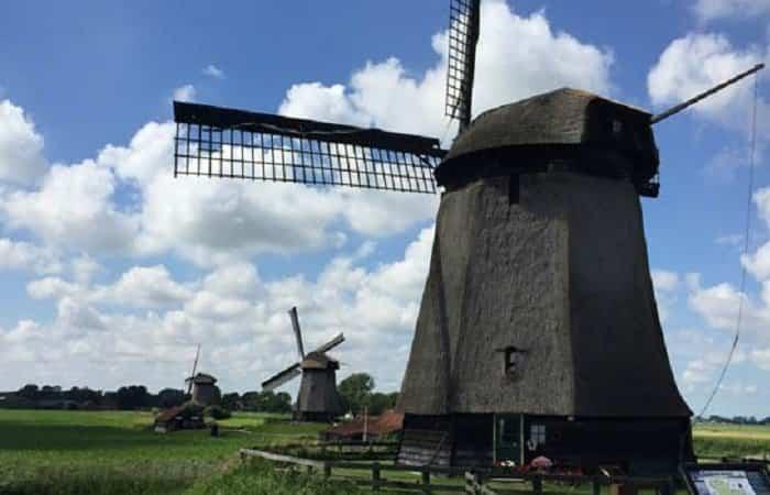 Mühle in Kinderdijk | Reisen in die Niederlande mit Kindern
