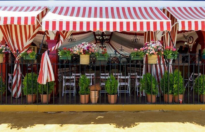Aprilmesse mit Kindern: Zelt
