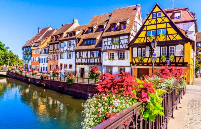 Colmar Frankreich farbige Häuser