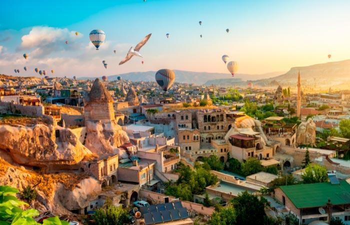Göreme Kappadokien Türkei Ballons