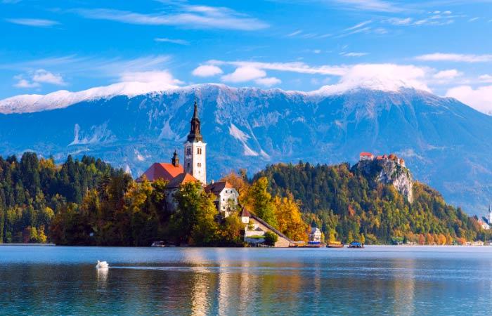 Bled Slowenien See Berge schönste Dörfer der Welt