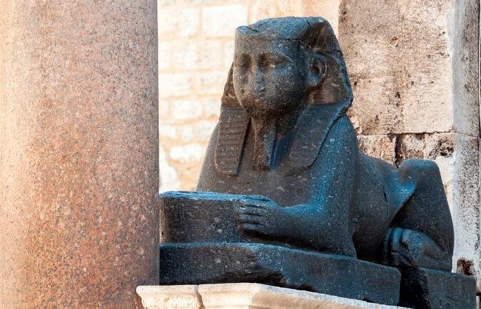 Ägyptische Sphinx im Palast von Diokletian in Split