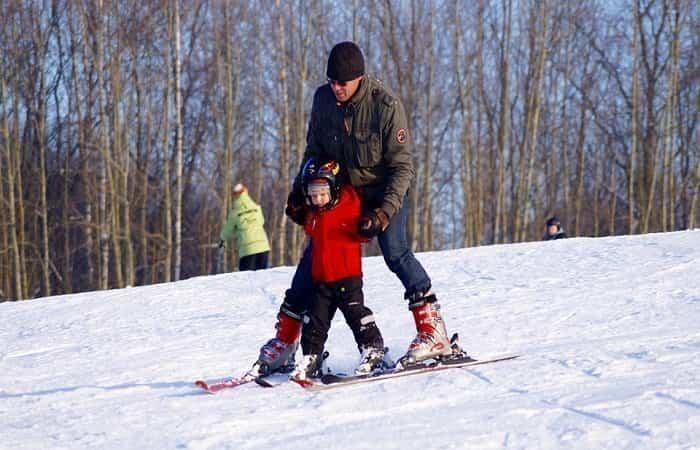 Skifahren mit Kindern