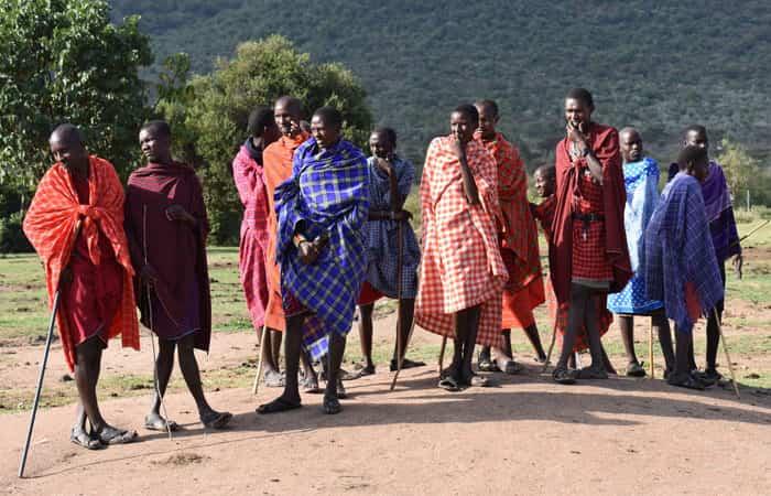Kenya con bambini: gruppo di masai
