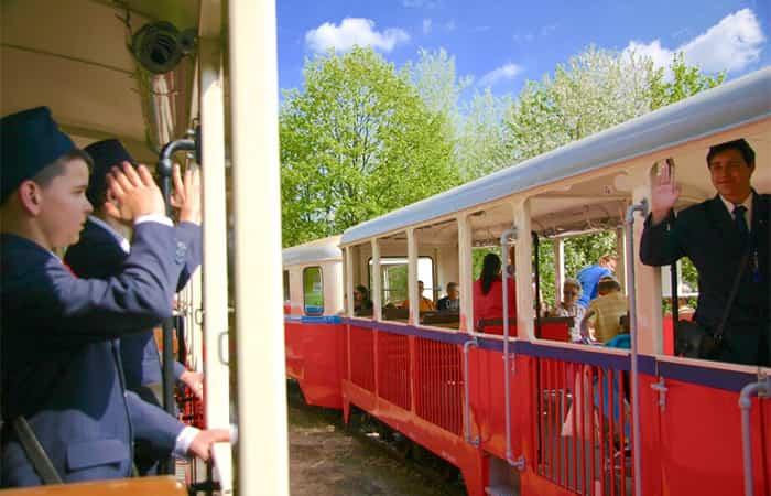 Budapest mit Kindern, der Kindereisenbahn