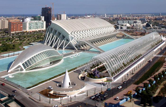 Cidade das Artes e Ciências, em Valência