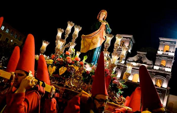Murcia Spanien Karwoche internationales touristisches Interesse