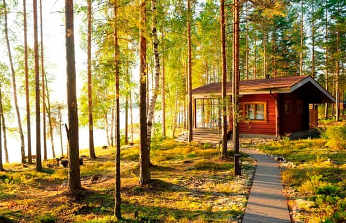 Finnland mit Kindern besuchen, Hütten