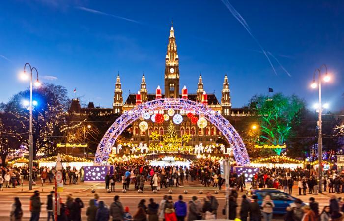 Wien, Österreich, in Festtagsstimmung