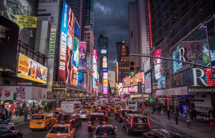Viaggiare con bambini a New York: Times Square di notte