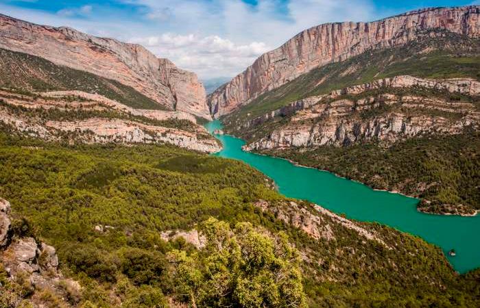 fazer caiaque no interior da Espanha: Congosto de Mont Rebei