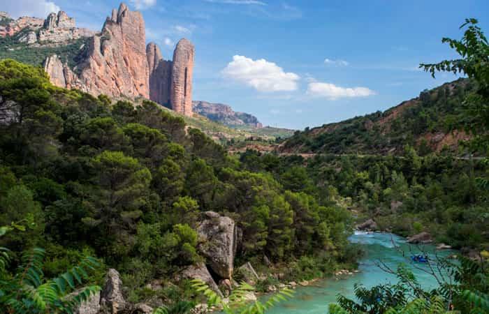 fazer caiaque no interior da Espanha: Río Gállego, Huesca