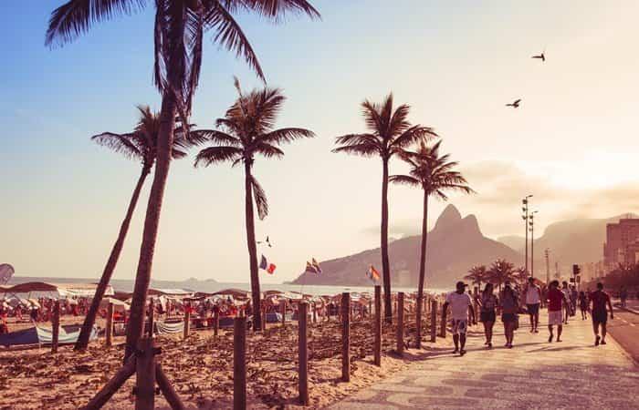 Brasilien, Strand Copacabana