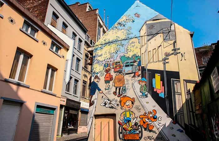Brüssel mit Kindern, die Comic-Route