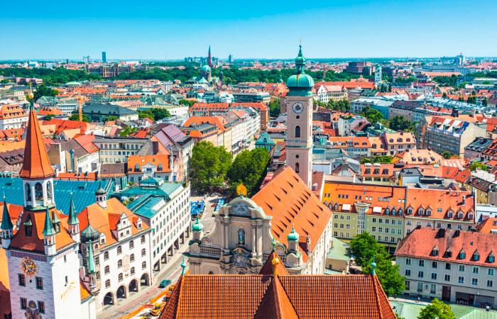 Ziele in zwei Stunden Flugzeit von Barcelona, München