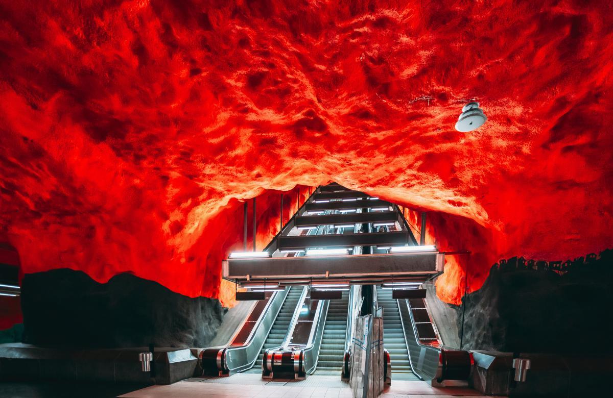 schönste U-Bahnen der Welt Stockholm