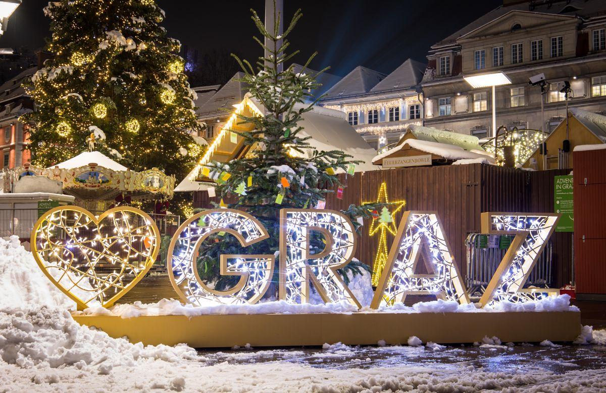 Weihnachtsmarkt in Graz, Österreich