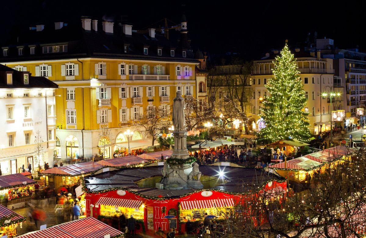 Bozen, Italien, zur Weihnachtszeit