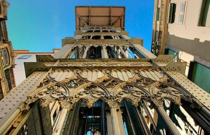 Santa Justa Aufzug in Lissabon