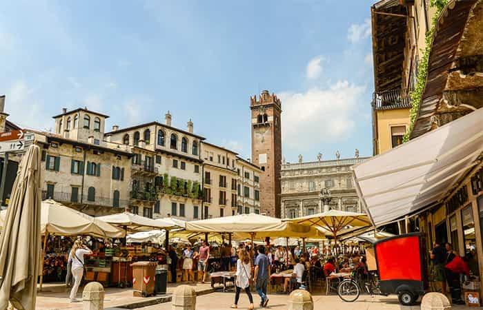 Verona mit Kindern, Piazza delle Erbe