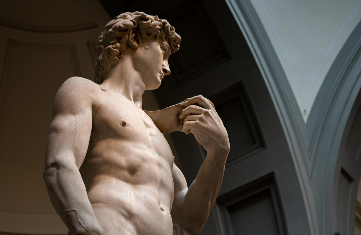 Der David von Michelangelo in der Akademie-Galerie