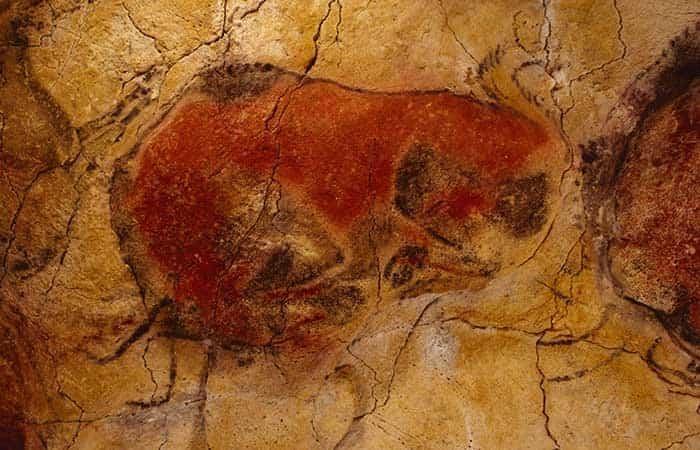 Liegender Bisons in der Höhle von Altamira
