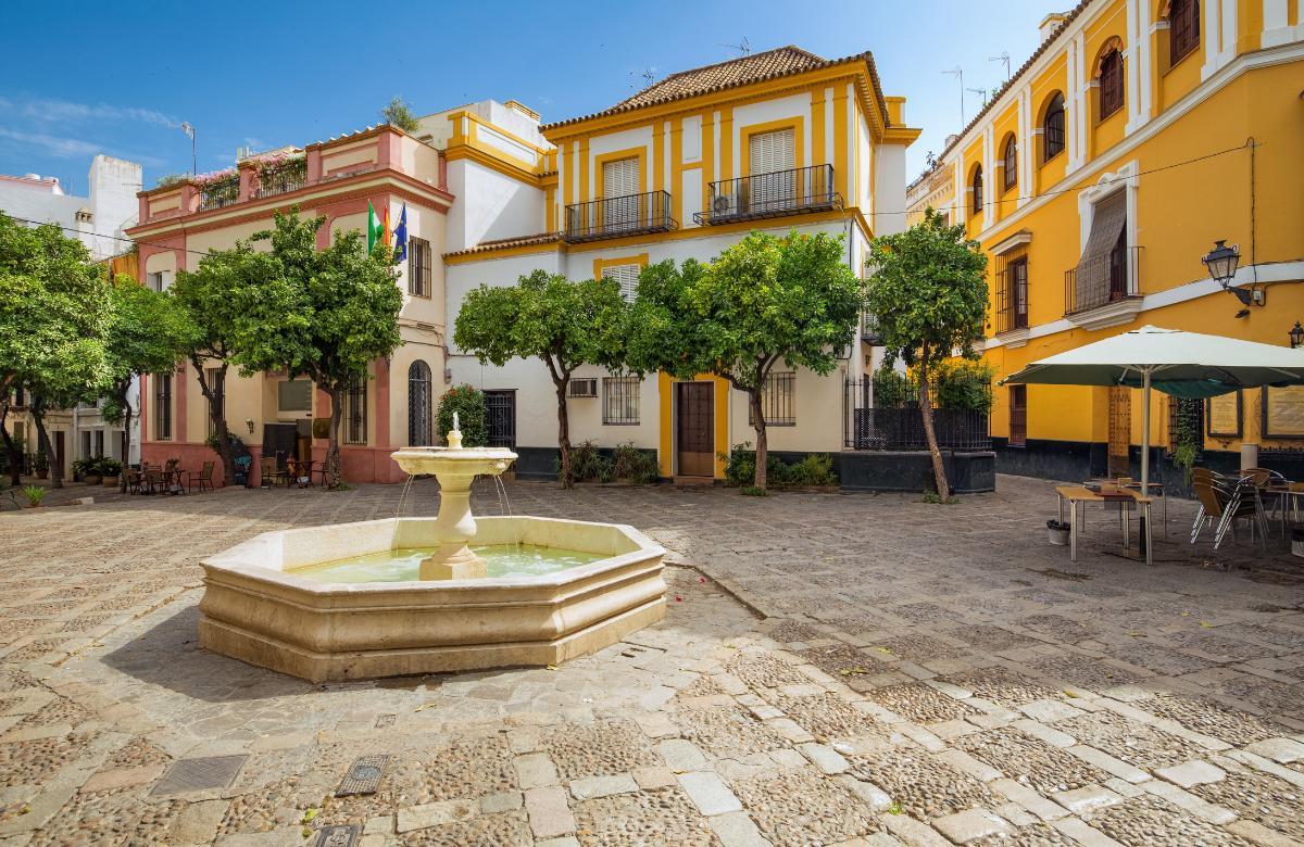 schöne viertel santa cruz sevilla