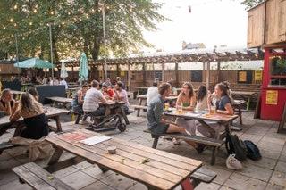 The Duke of Edinburgh  Young locals and sports fans pack into this South London favourite on summer weekends. Park...